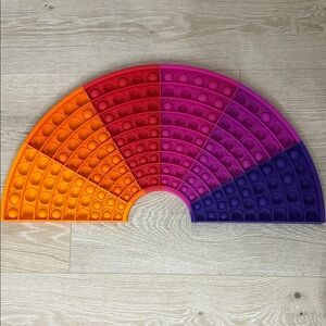 Large Colorful Rainbow Pop It Fidget Toy